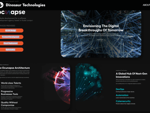 Website development for a software development agency based in Kuala Lumpur.