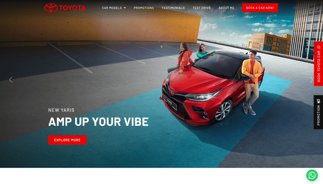 Developed a Website for Kenny who works for Toyota as a sales rep platform