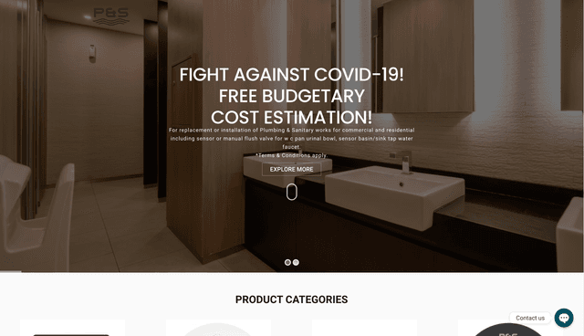 Developed a website for PNS Sanitary